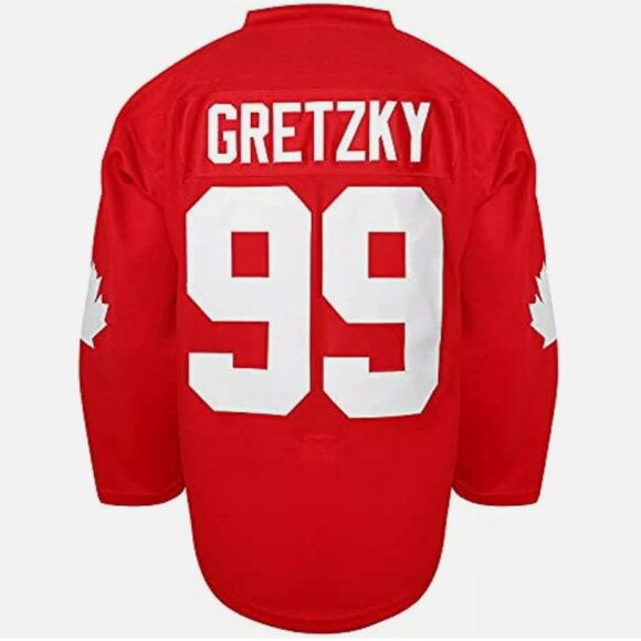 WAYNE GRETZKY #99 1987 Coupe Canada Cup Labatt Retro Hockey Jersey Men’s Large - Picture 3 of 4